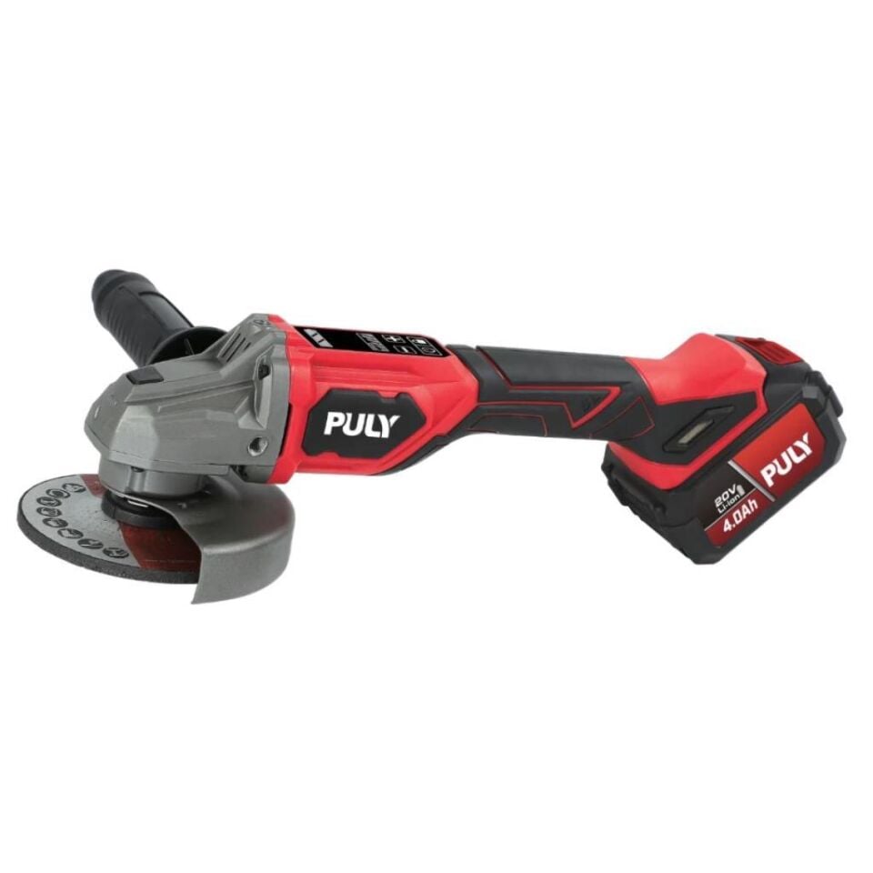 PULY Professional BLM-298 20V 125 mm Kömürsüz Akülü Devir Ayarlı Avuç Taşlama 2x4 Amper