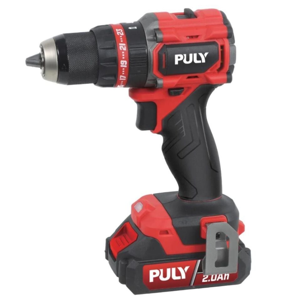 PULY Professional BLMD-358JST 20V 75NM Kömürsüz Akülü Darbeli Matkap Vidalama 2x2 Amper