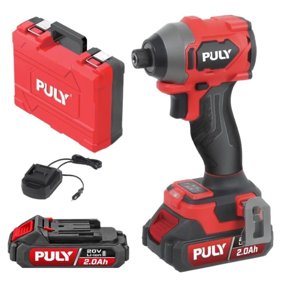 PULY Professional BLMI-282 20V Kömürsüz Akülü Torklu Vidalama 260Nm 2x2 Amper