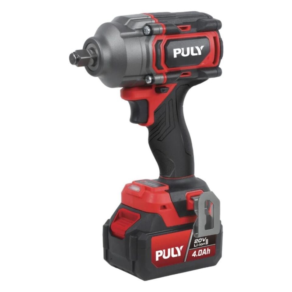 PULY Professional BLMI-360 20V Kömürsüz Akülü Somun Sıkma 600Nm 2x4 Amper
