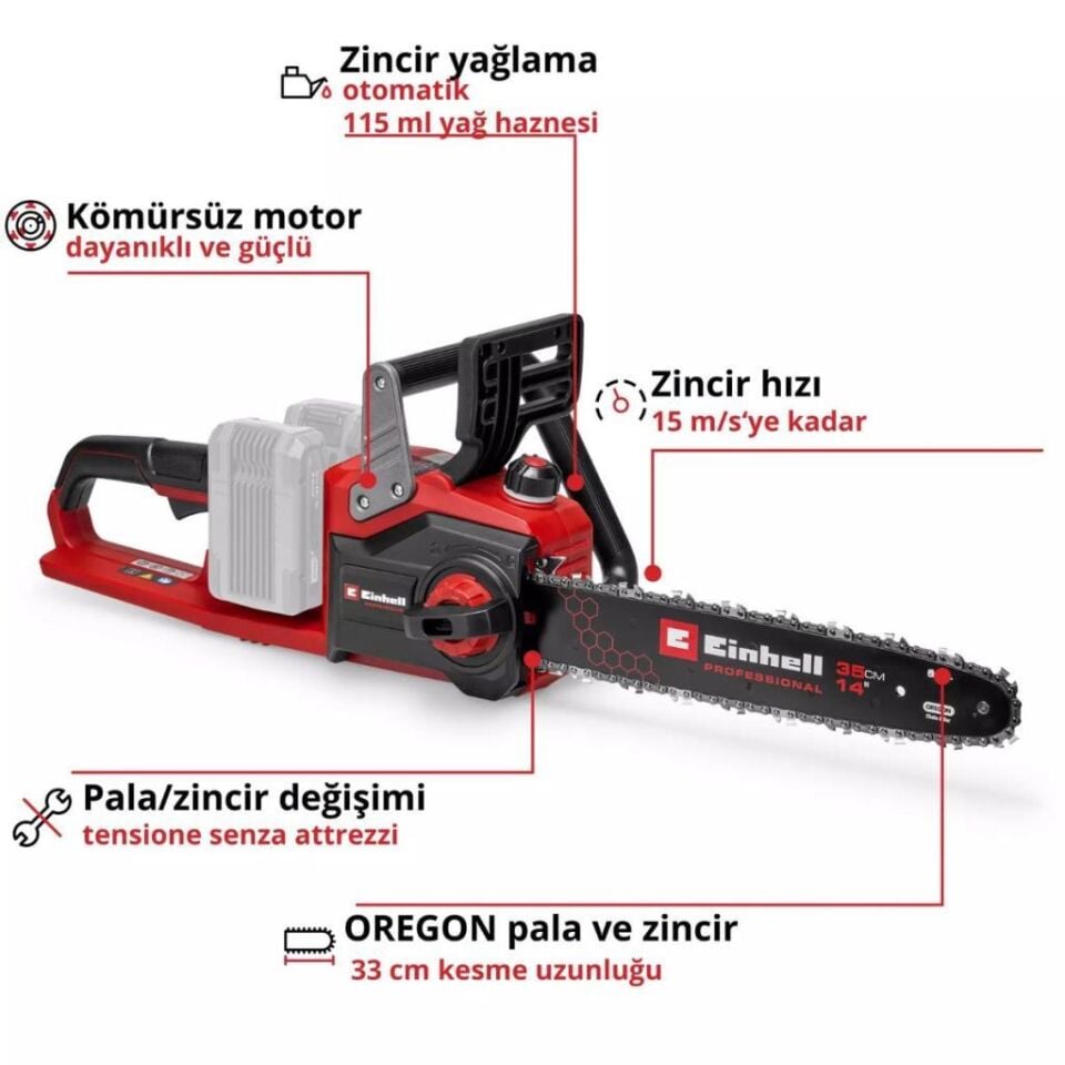 Einhell GP-LC 36/35 Li Solo Akülü Ağaç Kesme 4501780