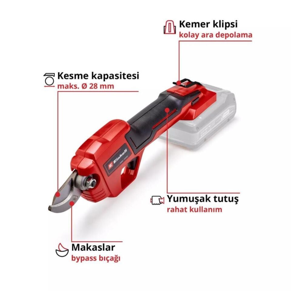 Einhell GE-LS 18 Li Solo Akülü Budama Makası 3408300