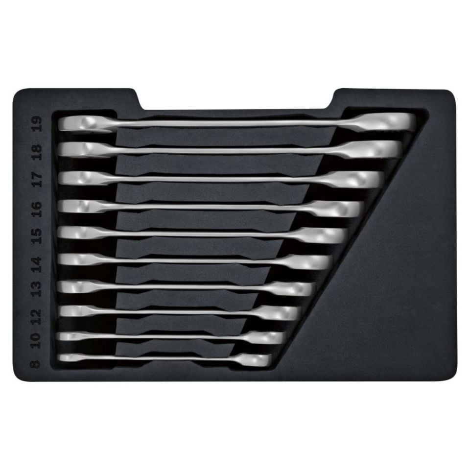 Bosch Professional Cırcır Anahtar Seti 10 Parça (8,10,12,13,14,15,16,17,18,19) 1600A02AU0